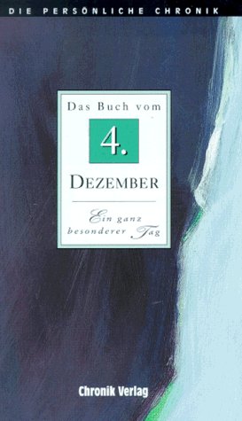9783577312042: Die Persnliche Chronik, in 366 Bdn., 4. Dezember