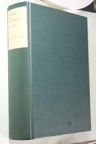 9783578009323: Handbuch des Buchhandels: In 4 Bd (German Edition) [Jan 01, 1971] Unknown