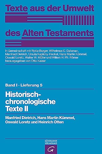 Historisch-chronologische Texte II - Manfried Dietrich