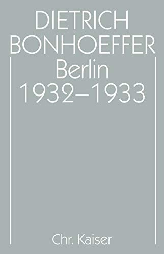 9783579018829: Berlin 1932-1933