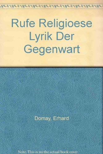 Rufe - Religiöse Lyrik der Gegenwart, Band-1