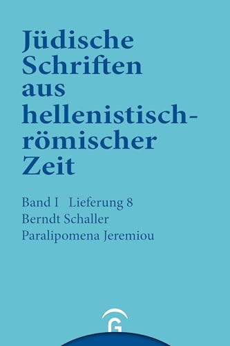 Stock image for Historische und legendarische Erzhlungen: Paralipomena Jeremiou for sale by nova & vetera e.K.