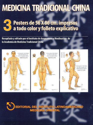 Stock image for Canales y Puntos Acupunturales Estandarizados Graficos. Medicina Tradicional China. 3 posters de 56x86 cm impresos a todo color y folleto explicativo. (Spanish Edition) for sale by GF Books, Inc.