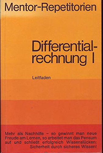 Beispielbild fr Differentialrechnung I. (Bd. 33) zum Verkauf von Versandantiquariat Felix Mcke