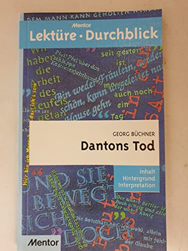 9783580633400: Lektu>RE - Durchblick: Bu>Chner: Dantons Tod