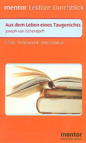 Aus dem Leben eines Taugenichts. Diverse Umschlagfarben, unsortiert. (Lernmaterialien) (German Edition) (9783580633417) by [???]