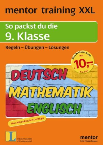 mentor training XXL. 9. Klasse. Deutsch / Mathematik / Englisch (9783580638399) by Unknown Author