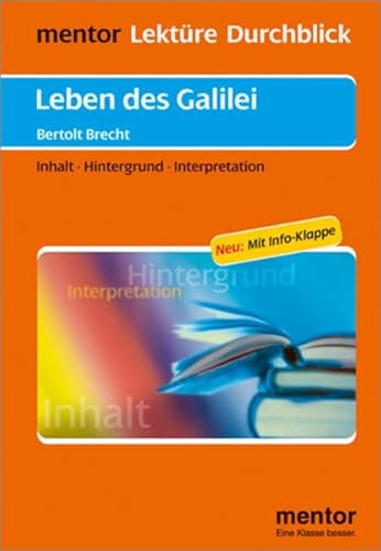 Beispielbild fr Leben des Galilei: Inhalt - Hintergrund - Interpretation zum Verkauf von medimops