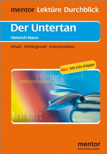 Stock image for Heinrich Mann 'Der Untertan' for sale by Ammareal