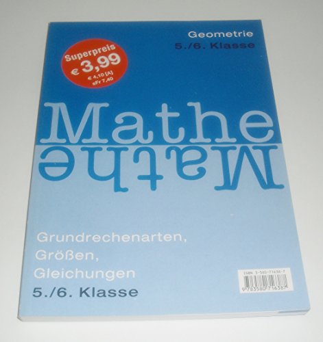 Beispielbild fr Mathe, Geometrie, 5./6. Klasse; Mathe, Grundrechenarten, Gren, Gleichungen, 5./6. Klasse zum Verkauf von medimops