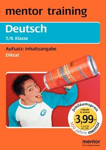 Stock image for Deutsch 7./8. Klasse. Aufsatz: Inhaltsangabe - Diktat for sale by medimops