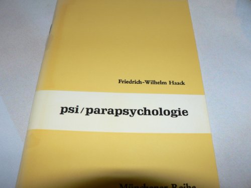 Beispielbild fr Psi/Parapsychologie zum Verkauf von Gerald Wollermann
