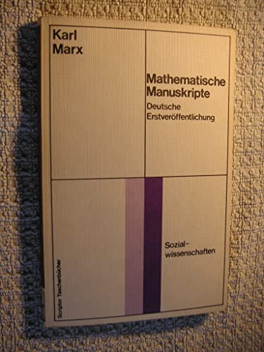 9783589000180: Mathematische Manuskripte (Scriptor Taschenbücher : Sozialwissenschaften ; S 10) (German Edition)