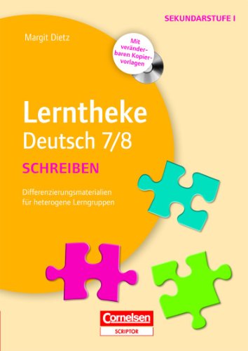 Beispielbild fr Lerntheke Deutsch 7/8: Schreiben: Differenzierungsmaterialien fr heterogene Lerngruppen. Kopiervorlagen mit CD-ROM zum Verkauf von medimops