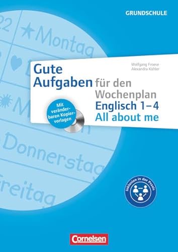 Stock image for Gute Aufgaben fr den Wochenplan - Englisch: All about me 1-4: Kopiervorlagen mit CD-ROM for sale by medimops