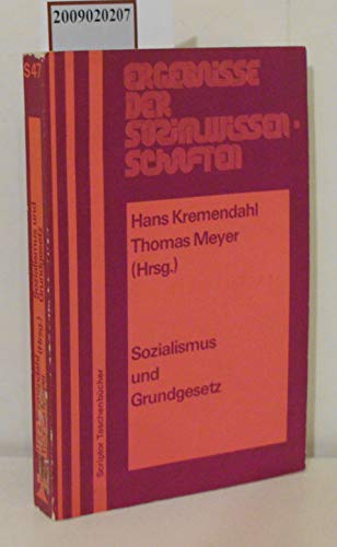 Stock image for Sozialismus und Grundgesetz. for sale by Versandantiquariat Felix Mcke