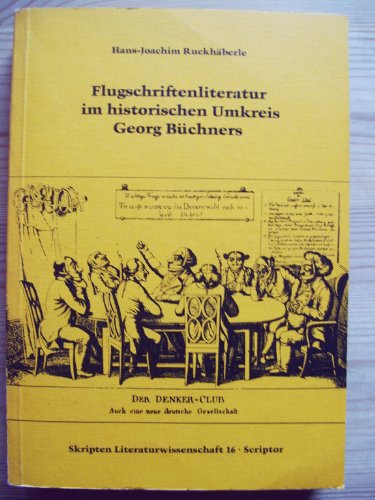 Beispielbild fr Flugschriftenliteratur im historischen Umkreis Georg Bchners zum Verkauf von medimops