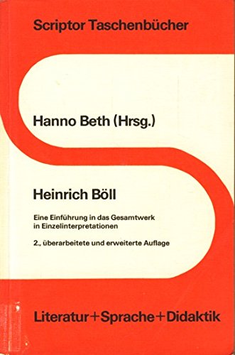 Beispielbild fr Heinrich Bll - Eine Einfhrung in das Gesamtwerk in Einzelinterpretationen zum Verkauf von medimops