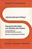 Beispielbild fr Deutsche Novellen von Goethe bis Walser - Bd. 2 Von Fontane bis Walster zum Verkauf von Buch et cetera Antiquariatsbuchhandel