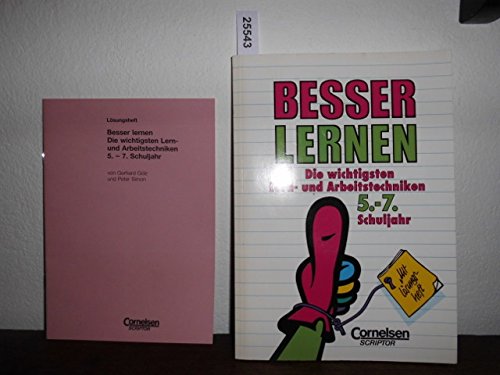 Beispielbild fr Besser lernen: Die wichtigsten Lern- und Arbeitstechniken. 5.-7. Schuljahr zum Verkauf von Gerald Wollermann