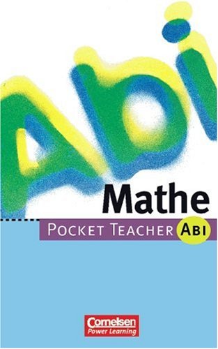 Beispielbild fr Pocket Teacher Abi. Sekundarstufe II -Bisherige Ausgabe: Pocket Teacher Abi, Mathe zum Verkauf von medimops