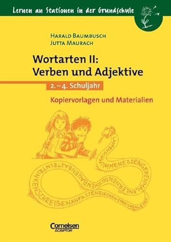 9783589214075: Lernen an Stationen in der Grundschule, Kopiervorlagen und Materialien, Wortarten, neue Rechtschreibung