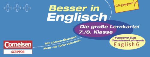 Besser in Englisch. Sekundarstufe I 7./8. Schuljahr. Die große Lernkartei