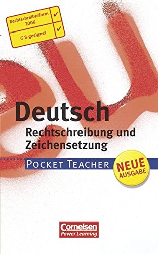 Beispielbild fr Pocket Teacher - Sekundarstufe I (mit Umschlagklappen): Deutsch - Aktualisierte Ausgabe 2006: Rechtschreibung und Zeichensetzung zum Verkauf von medimops
