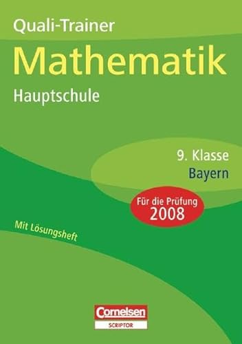 9783589224357: Quali-Trainer Mathematik Hauptschule Bayern 9. Klasse. Sticker 2009