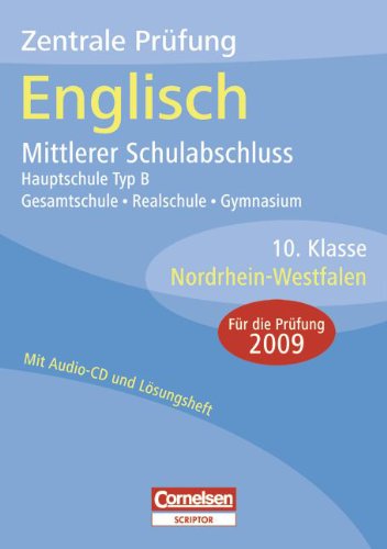 Zentrale PrÃ¼fung Englisch - Mittlerer Schulabschluss Hauptschule Typ B - Nordrhein-Westfalen 10. Klasse (9783589224371) by Christie, David