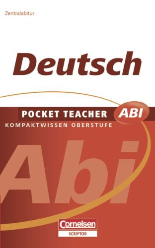 9783589224944: Pocket Teacher Abi - Sekundarstufe II: Deutsch