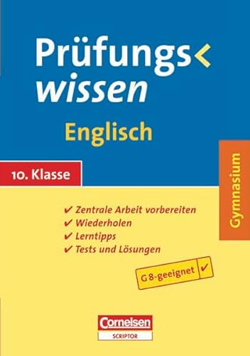 Beispielbild fr Prfungswissen - Gymnasium: 10. Schuljahr - Englisch: Schlerbuch mit Lerntipps, Tests und Lsungen zum Verkauf von medimops