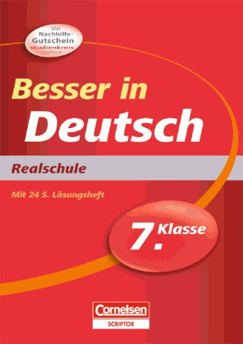 Besser in der Sekundarstufe I - Deutsch - Realschule: 7. Schuljahr - Übungsbuch mit separatem Lösungsheft (24 S.) - Monika Fromme