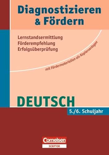 Imagen de archivo de Diagnostizieren und F�rdern 5./6. Schuljahr Deutsch a la venta por Wonder Book