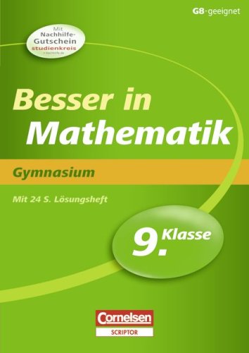 Besser in der Sekundarstufe I - Mathematik - Gymnasium: 9. Schuljahr - Übungsbuch mit separatem Lösungsheft (20 S.) - Spahn, Alexander