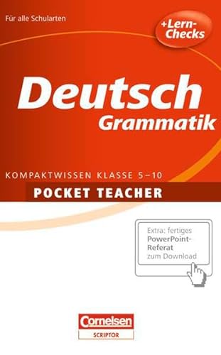 Stock image for Pocket Teacher - Sekundarstufe I: Deutsch: Grammatik for sale by medimops