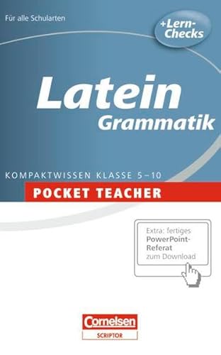 Beispielbild fr Pocket Teacher - Sekundarstufe I: Latein: Grammatik zum Verkauf von medimops