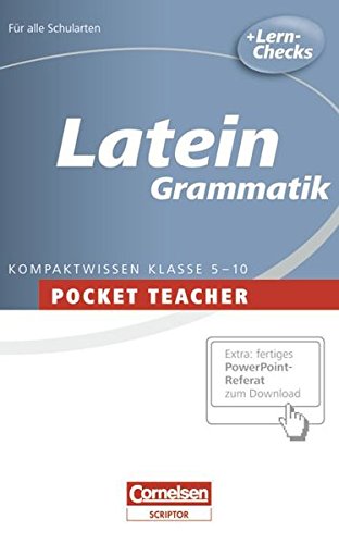 Pocket Teacher - Sekundarstufe I: Latein: Grammatik - Granobs, Dr. Roland, Reinsbach, Jürgen