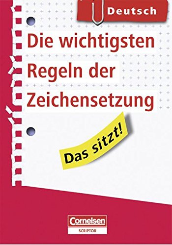 9783589230617: Das sitzt! Deutsch. Die wichtigsten Regeln der Zeichensetzung: Heft im Hosentaschenformat