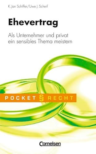 9783589238132: Pocket Recht: Ehevertrag: Als Unternehmer und privat ein sensibles Thema meistern