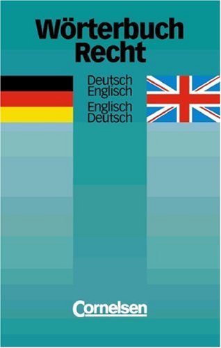 Beispielbild fr Wrterbuch Recht: Deutsch-Englisch/Englisch-Deutsch zum Verkauf von medimops