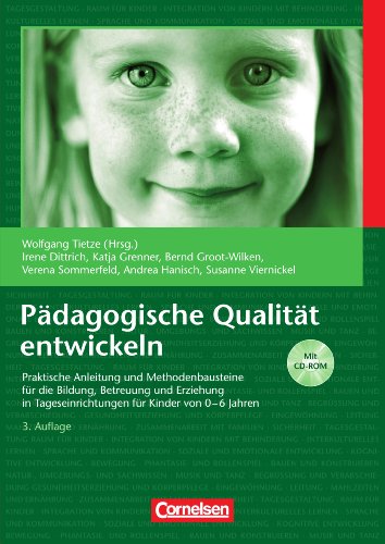 Stock image for Pdagogische Qualitt entwickeln: Praktische Anleitung und Methodenbausteine fr Bildung, Betreuung und Erziehung in Tageseinrichtungen fr Kinder von 0-6. Buch mit CD-ROM von Wolfgang Tietze (Herausgeber), Irene Dittrich (Autor), Katja Grenner (Autor), Verena Sommerfeld (Autor), Andrea Hanisch (Autor), Bernd Groot-Wilken (Autor), Susanne Viernickel (Autor) Ergnzend zum Nationalen Kriterienkatalog dient diese praktische Anleitung der gezielten Verbesserung der Einrichtungsqualitt und liefert konkrete Hinweise zur systematischen Qualittsentwicklung und konkreten Planung. Praktische Kopiervorlagen laden zur konsequenten Umsetzung ein. Neu in der komplett berarbeiteten 2. Auflage"bergang Kindergarten - Schule". Prof. Dr. Wolfgang Tietze, Professor fr Erziehungswissenschaft, Schwerpunkt Kleinkindpdagogik Freie Universitt BerlinProf. Dr. Wolfgang Tietze, Professor fr Erziehungswissenschaft, Schwerpunkt Kleinkindpdagogik Freie Universitt Berlin Dieses Buch bietet viele Bgen zur R for sale by BUCHSERVICE / ANTIQUARIAT Lars Lutzer