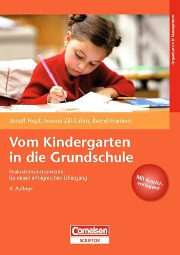 Beispielbild fr Vom Kindergarten in die Grundschule: Evaluationsinstrumente fr einen erfolgreichen bergang KiTas Pdagogik des Elementar- und Primarbereichs Kleinkindforschung Sozialpdagogik der Schule Bernd Franken, Arnulf Hopf und Ivonne Zill-Sahm Was knnen Kita, Schule und Eltern tun, damit der bergang vom Kindergarten in die Grundschule gelingt und die Kinder erfolgreich in das "Bildungssystem Schule" starten? In diesem Buch finden Sie zahlreiche Kooperationsideen, mit denen Sie eine Zusammenarbeit ber die Institutionsgrenzen hinweg planen und gestalten knnen. Die 15 praxiserprobten Evaluationsinstrumente schlieen neue Tendenzen der Kooperationspraxis in den einzelnen Bundeslndern ein und geben viele Anregungen. Arnold Hopf (1939), Universittsprofessor an der Carl-von-Ossietzky-Universitt Oldenburg. Arbeitsschwerpunkte in der Aus- und Fortbildung: Pdagogik des Elementar- und Primarbereichs, Kleinkindforschung, Sozialpdagogik der Schule. Dipl.Pd. Ivonne Zill-Sahm (1969). Arbeitsschwer zum Verkauf von BUCHSERVICE / ANTIQUARIAT Lars Lutzer