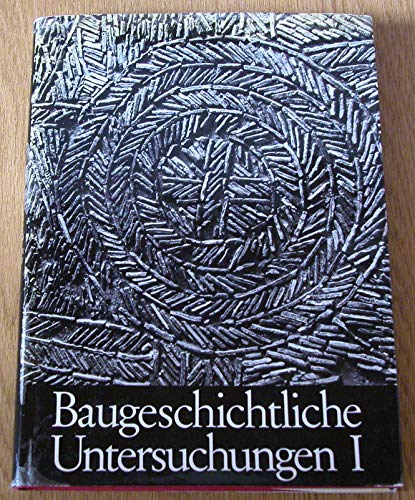 Stock image for Baugeschichtliche Untersuchungen I for sale by Thomas Emig