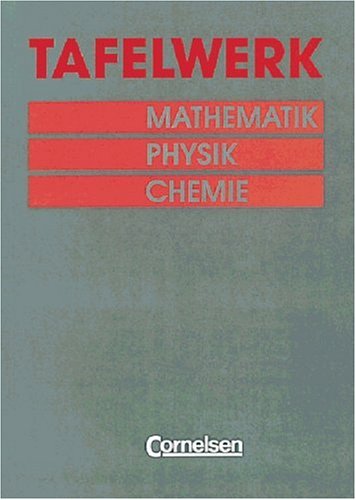 Beispielbild fr Tafelwerk Mathematik - Physik - Chemie zum Verkauf von medimops
