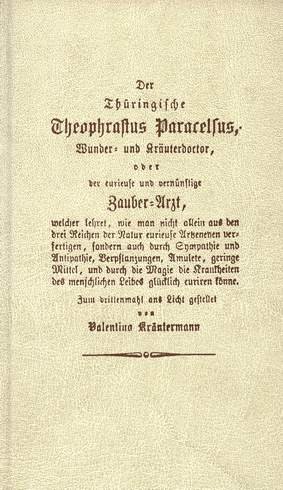 Stock image for Der thringische Theophrastus Paracelsus, Wunder- und Kruterdoctor oder Zauberarzt. for sale by antiquariat RABENSCHWARZ