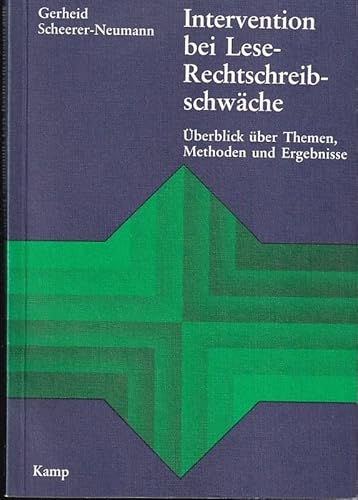 Beispielbild fr Intervention bei Lese-Rechtschreibschwche. berblick ber Theorien, Methoden und Ergebnisse. zum Verkauf von Buch-Galerie Silvia Umla