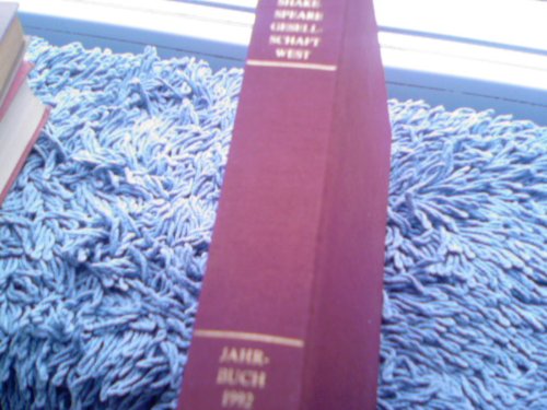 Beispielbild fr Deutsche Shakespeare-Gesellschaft (West), Jahrbuch 1992. zum Verkauf von Ammareal