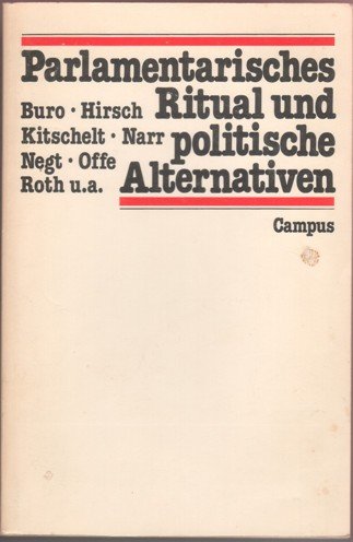 Stock image for Parlamentarisches Ritual und Politische Alternativen for sale by Bernhard Kiewel Rare Books