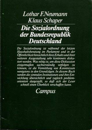 9783593330044: Die Sozialordnung der Bundesrepublik Deutschland
